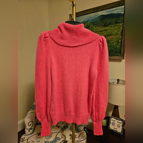 Lilly Pulitzer Pink Cowl Neck Sweater Sz Xs - Picture 4 of 4